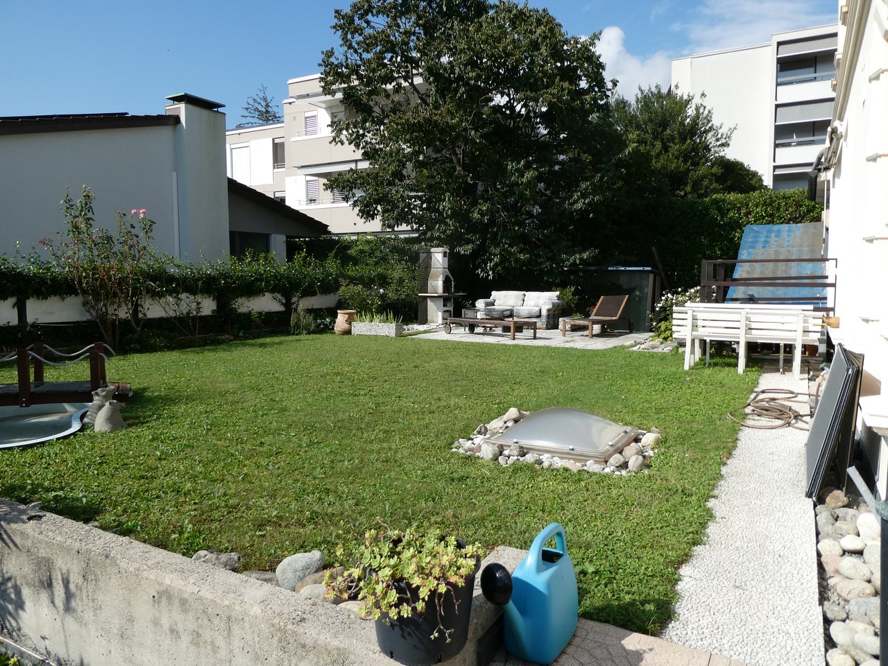 Bel giardino e terrazza di 175 mq , Appartamento vendita, 6828 Balerna