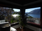 Ampio salotto con camino e vista lago mozzafiato , Villa for sale, 6816 Bissone